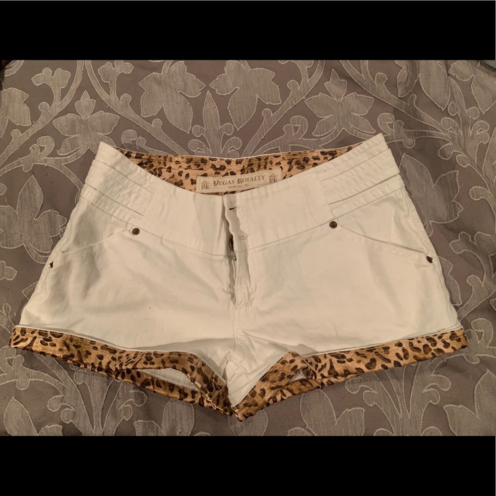 White Jean Shorts